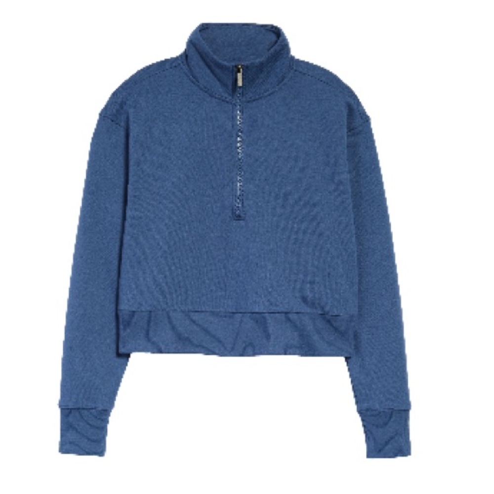 Zella Cara Lite half-zip crop sweatshirt Size Small